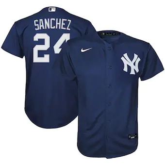 youth nike gary sanchez navy new york yankees alternate rep